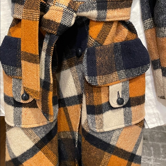 Vintage Jill jr 70’s Plaid Fur Collar Coat. Fits like a size 4 mint condition. - Picture 6 of 10